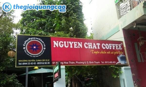 L&agrave;m bảng hiệu bạt hiflex cho qu&aacute;n cafe