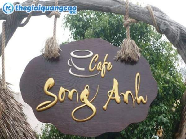 L&agrave;m bảng hiệu cafe bằng gỗ