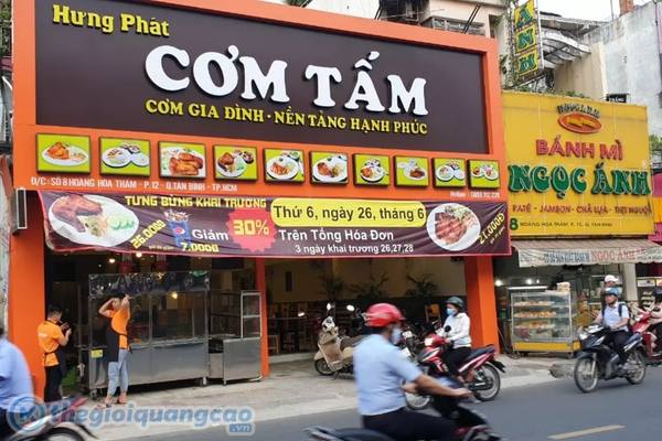 Mẫu bảng hiệu cơm tấm b&igrave;nh d&acirc;n