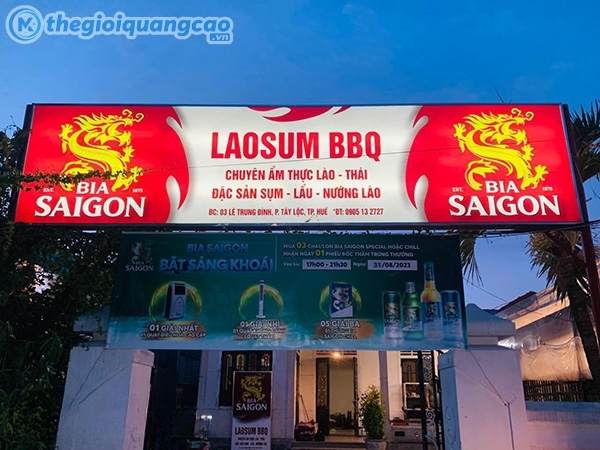 Thiết kế bảng hiệu quảng c&aacute;o qu&aacute;n nhậu theo y&ecirc;u cầu