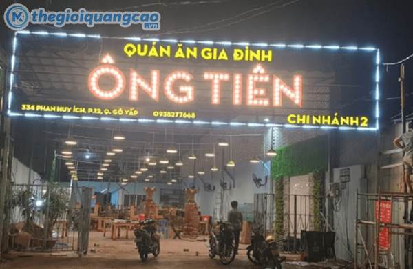 Thi c&ocirc;ng bảng hiệu qu&aacute;n nhậu đ&egrave;n Neon sign