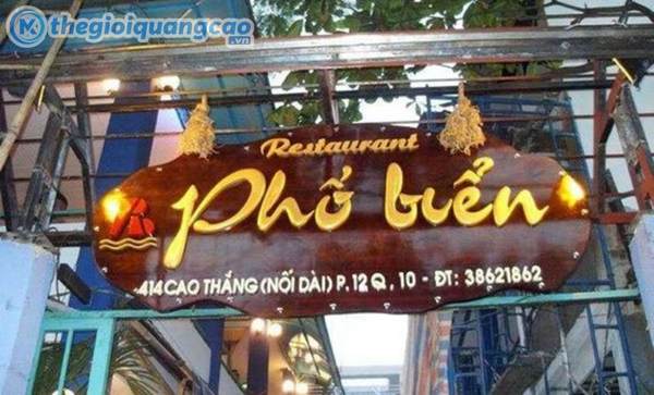 L&agrave;m bảng hiệu gỗ qu&aacute;n nhậu đẹp