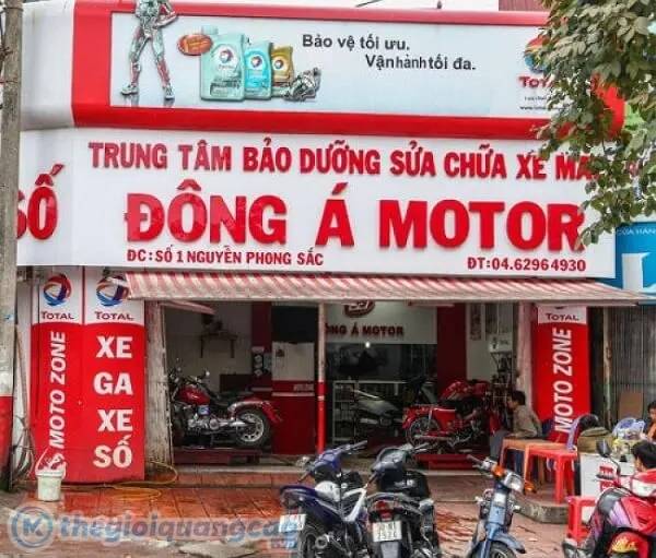 Mẫu biển hiệu sửa xe Đ&ocirc;ng &Aacute; Motor