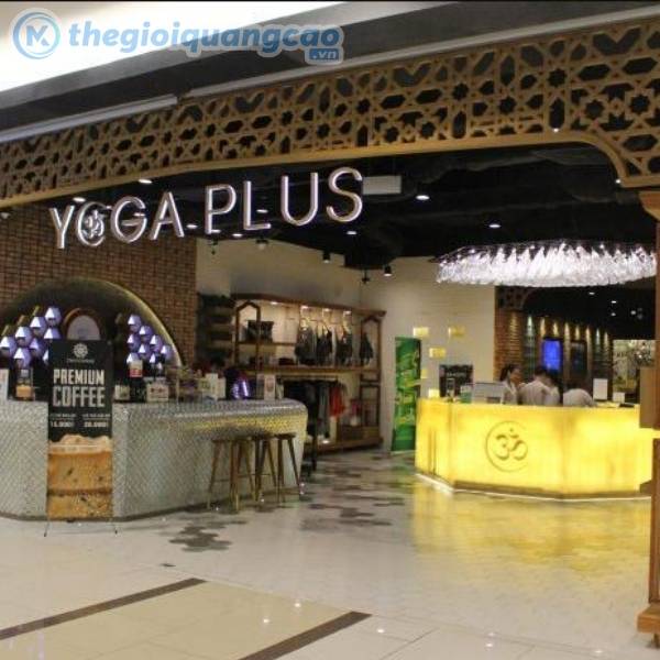 Mẫu bảng hiệu Yoga tối giản