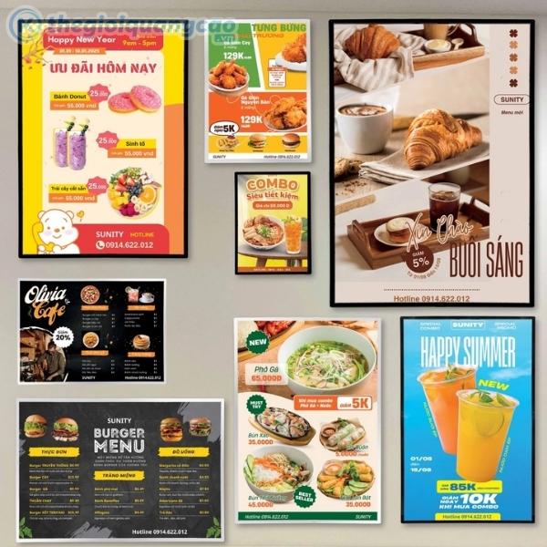 L&agrave;m bảng menu đ&egrave;n LED gi&aacute; rẻ tại TPHCM