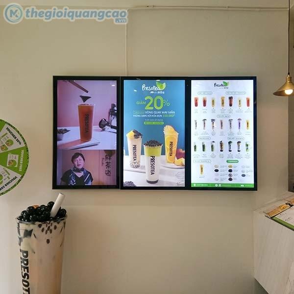L&agrave;m bảng menu đ&egrave;n LED treo tường tại TPHCM