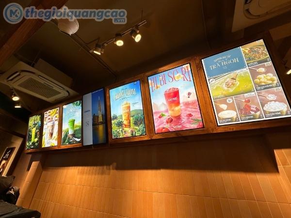 Bảng menu đ&egrave;n LED qu&aacute;n cafe