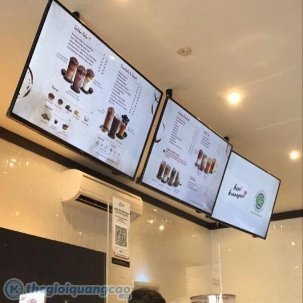 Mẫu bảng menu LED thả trần