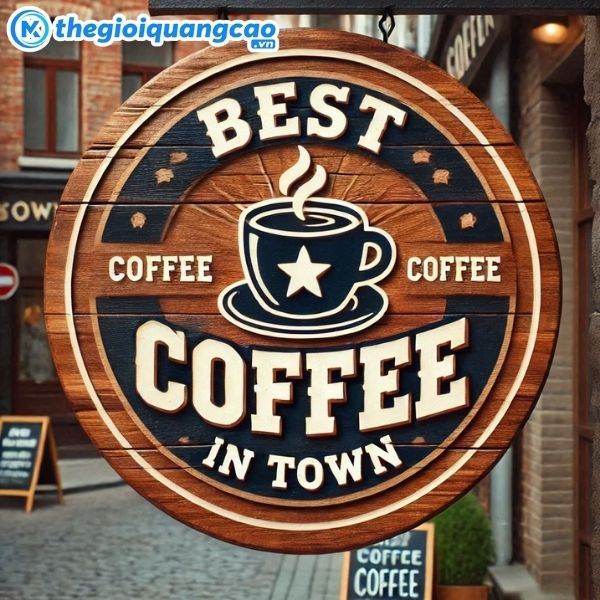 Thi c&ocirc;ng biển vẫy qu&aacute;n cafe trọn g&oacute;i, đẹp, nhanh, gi&aacute; tốt