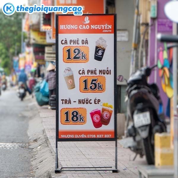Mẫu biển vẫy cafe đứng