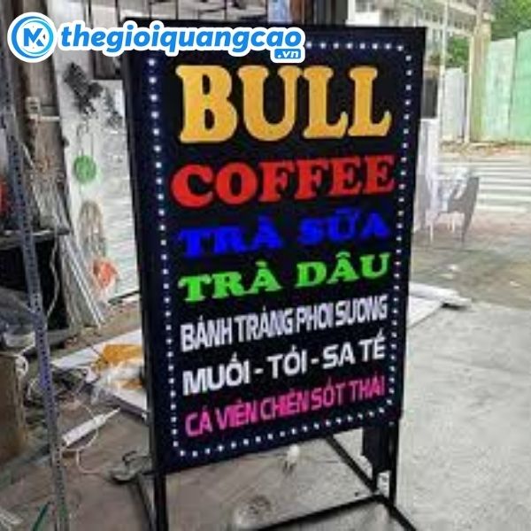 Mẫu biển vẫy led qu&aacute;n cafe gi&aacute; rẻ