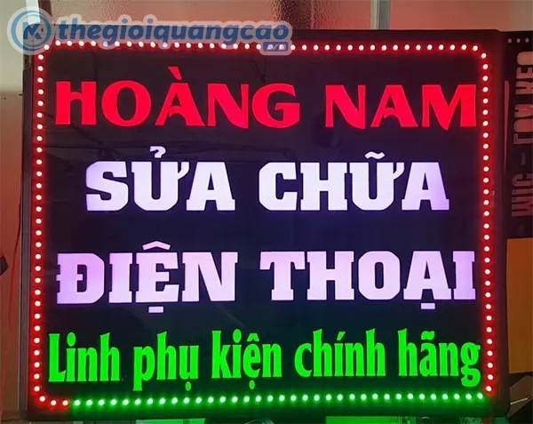 Biển vẫy hộp đ&egrave;n điện thoại Alu &acirc;m bảng gi&aacute; rẻ