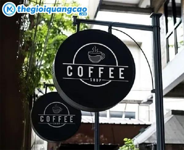 Làm biển vẫy tròn quán cafe tại TPHCM