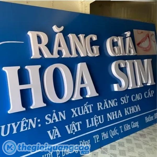 Mẫu chữ nổi alu đẹp