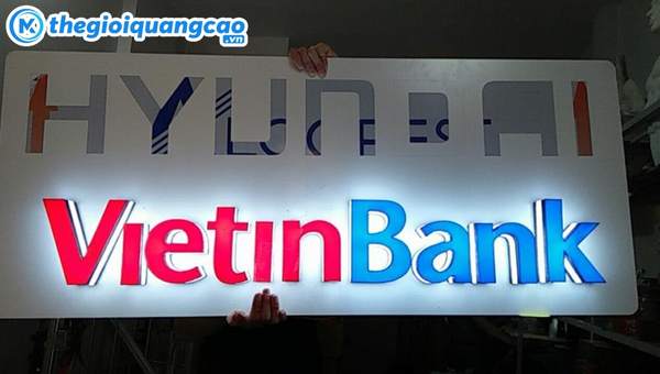 Mẫu bảng hiệu mica chữ nổi VietinBank