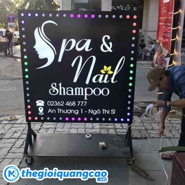  Hộp đ&egrave;n Alu &acirc;m bản Spa & Nail 