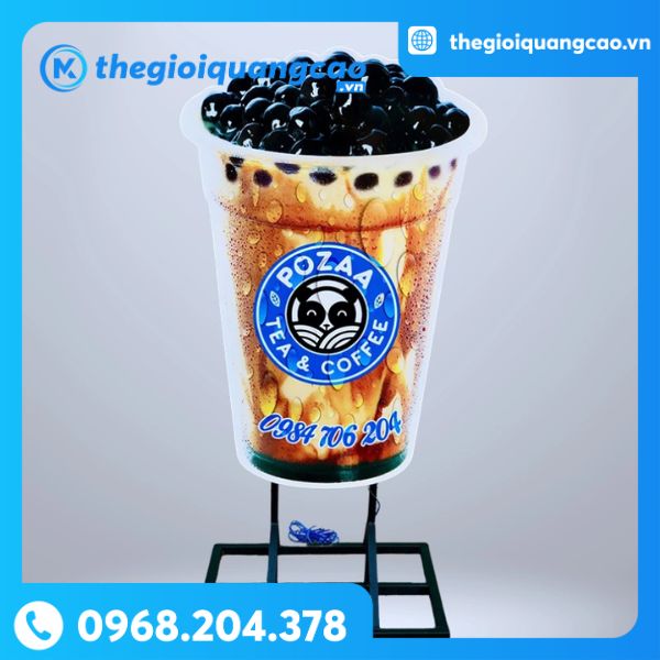 Hộp Đèn Ly Trà Sữa