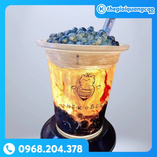 Hộp Đèn Ly Trà Sữa