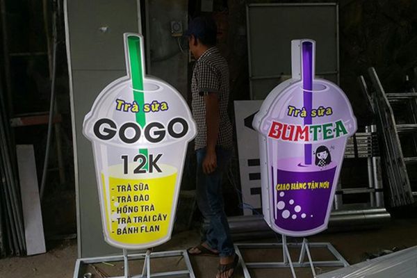 Những lưu ý vàng cho các mẫu hộp đèn ly trà sữa