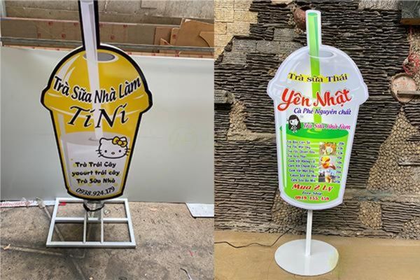 Đơn vị làm bảng hiệu hộp đèn ly trà sữa uy tín tại TPHCM