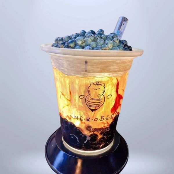 Mẫu bảng hiệu quảng cáo ly trà sữa chân châu đường đen