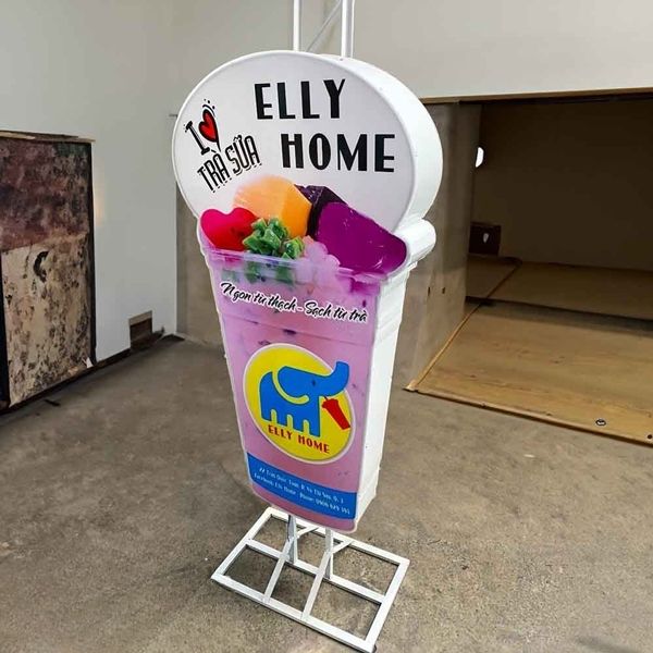  Mẫu bảng hiệu hộp đèn ly trà sữa ELLY HOME 
