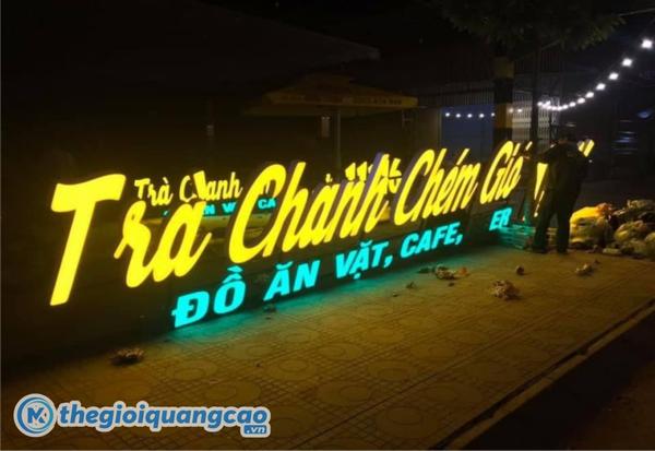Dịch vụ l&agrave;m bảng hiệu chữ nổi đ&egrave;n led uy t&iacute;n TPHCM