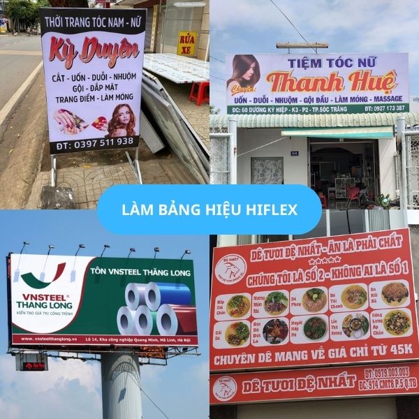 Làm Bảng Hiệu Hiflex Đẹp, Giá Rẻ Uy Tín TPHCM