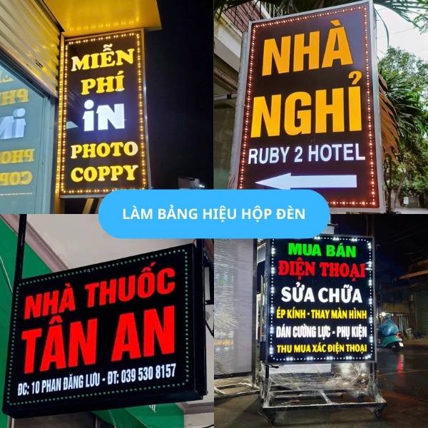Báo Giá Làm Bảng Hiệu Hộp Đèn Giá Rẻ, Uy Tín TPHCM