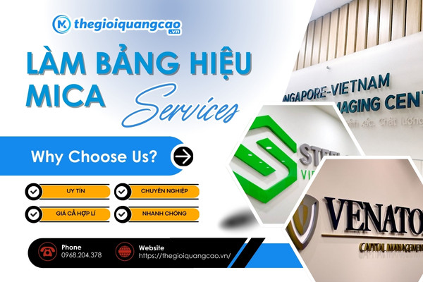 Làm Bảng Hiệu Mica Đẹp, Giá Rẻ, Báo Giá Nhanh