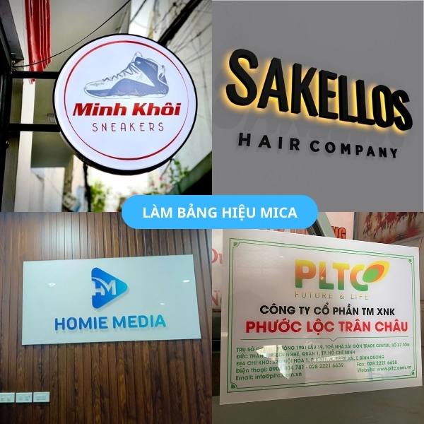 Làm Bảng Hiệu Mica Đẹp, Giá Rẻ, Báo Giá Nhanh