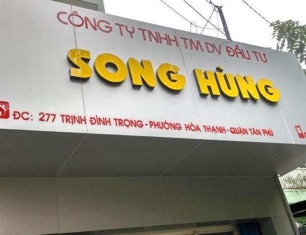 Thi công bảng hiệu ALu chữ nổi giá rẻ tại Tân Phú