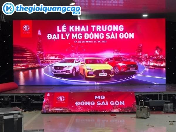 Mẫu backdrop m&agrave;n h&igrave;nh led cho lễ khao trương