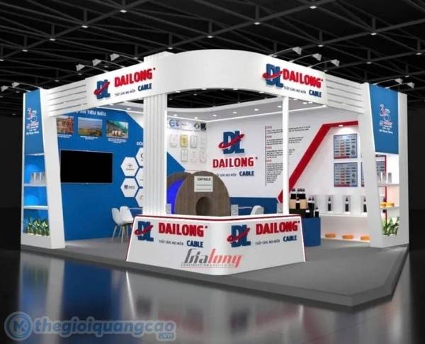 Thi công gian hàng hội chợ đơn giản