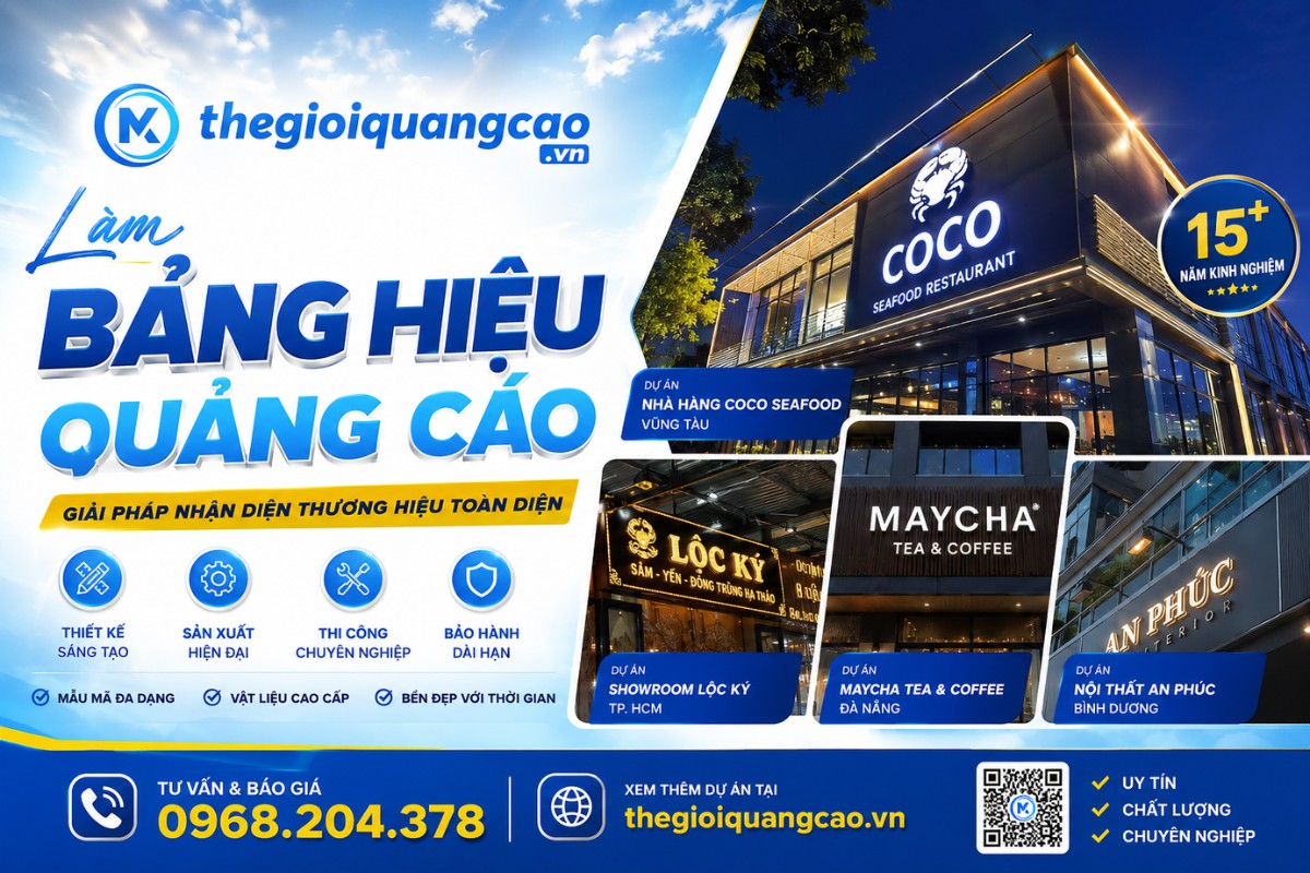 LÀM BẢNG HIỆU